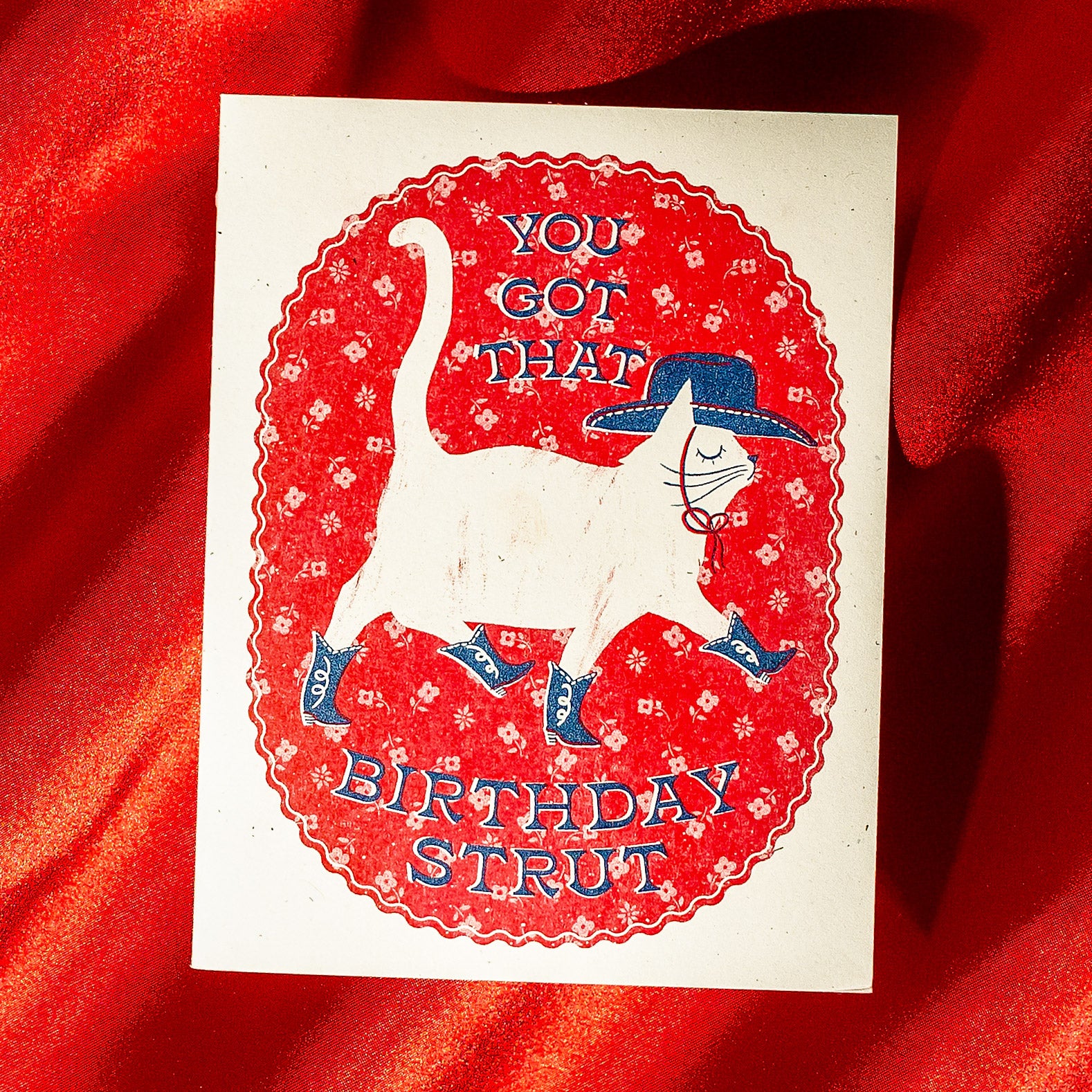 Birthday Strut - Risograph Card