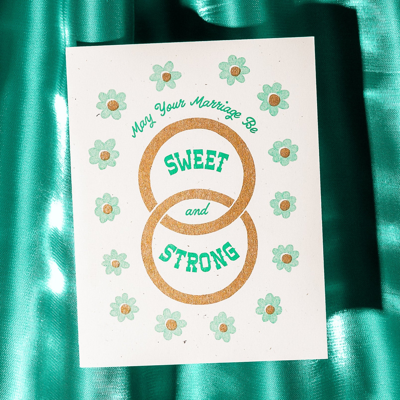Sweet & Strong Marriage - Risograph Greeting Card