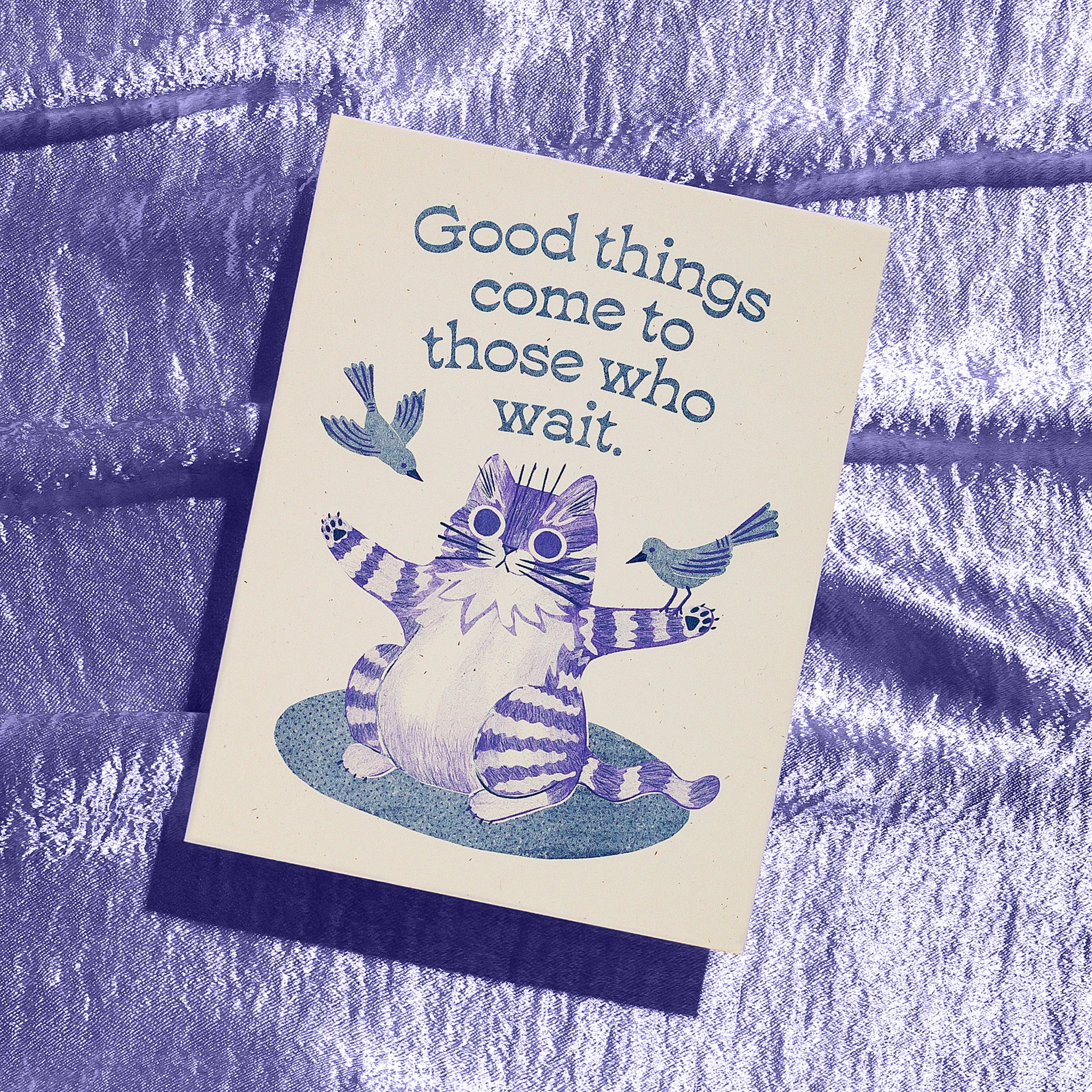 Good Things - Risograph Greeting Card