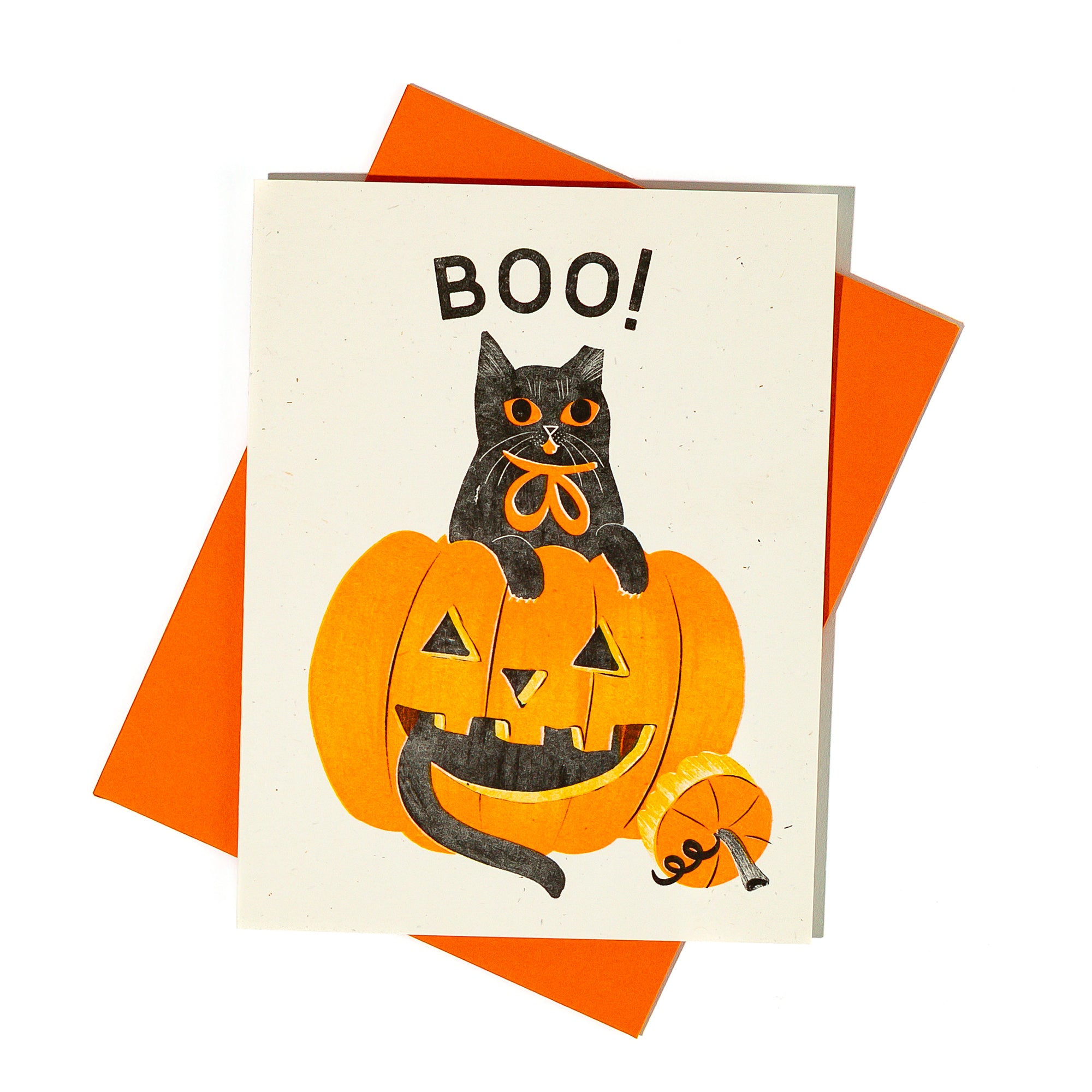 Boo! Special Edition - Risograph Halloween Card