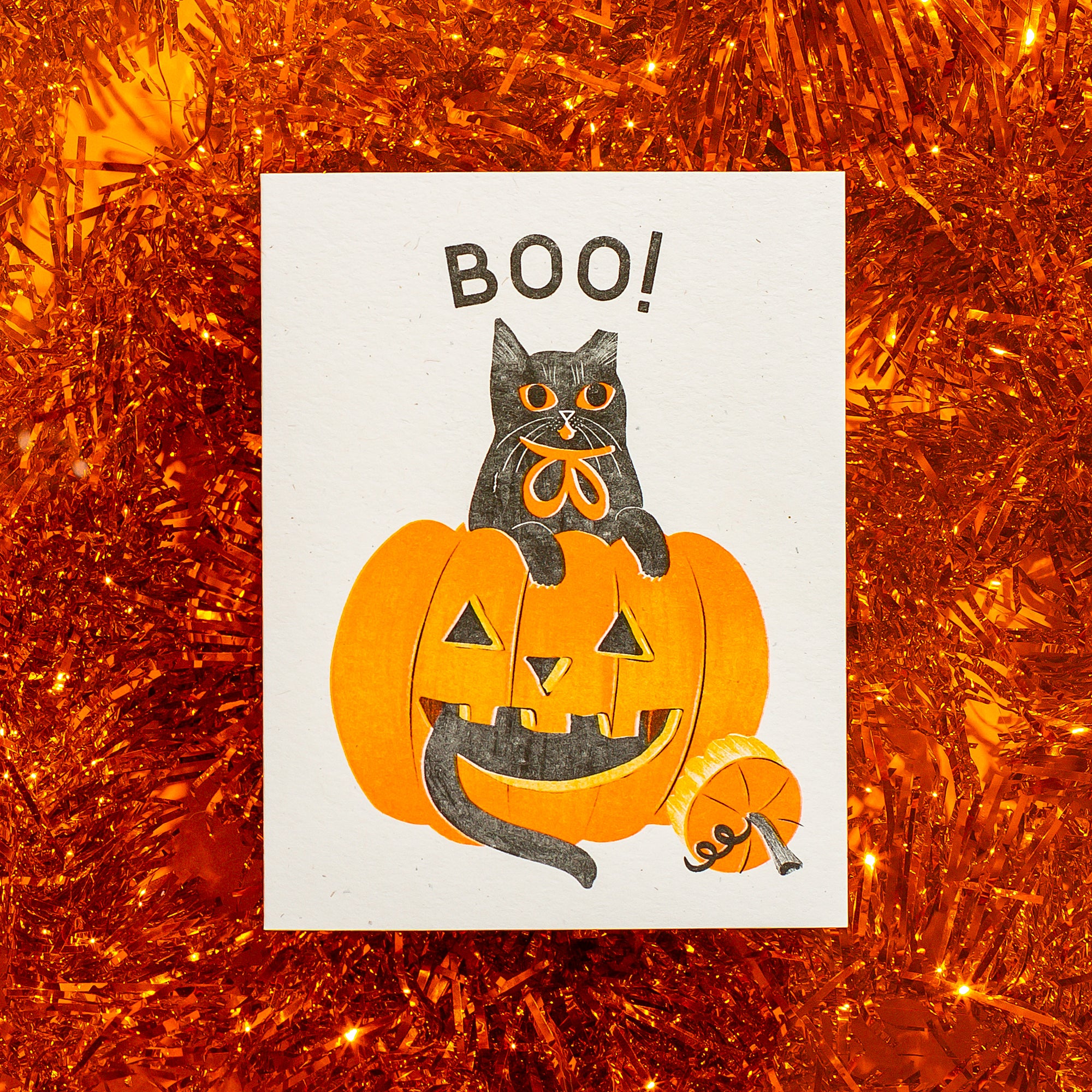 Boo! Special Edition - Risograph Halloween Card