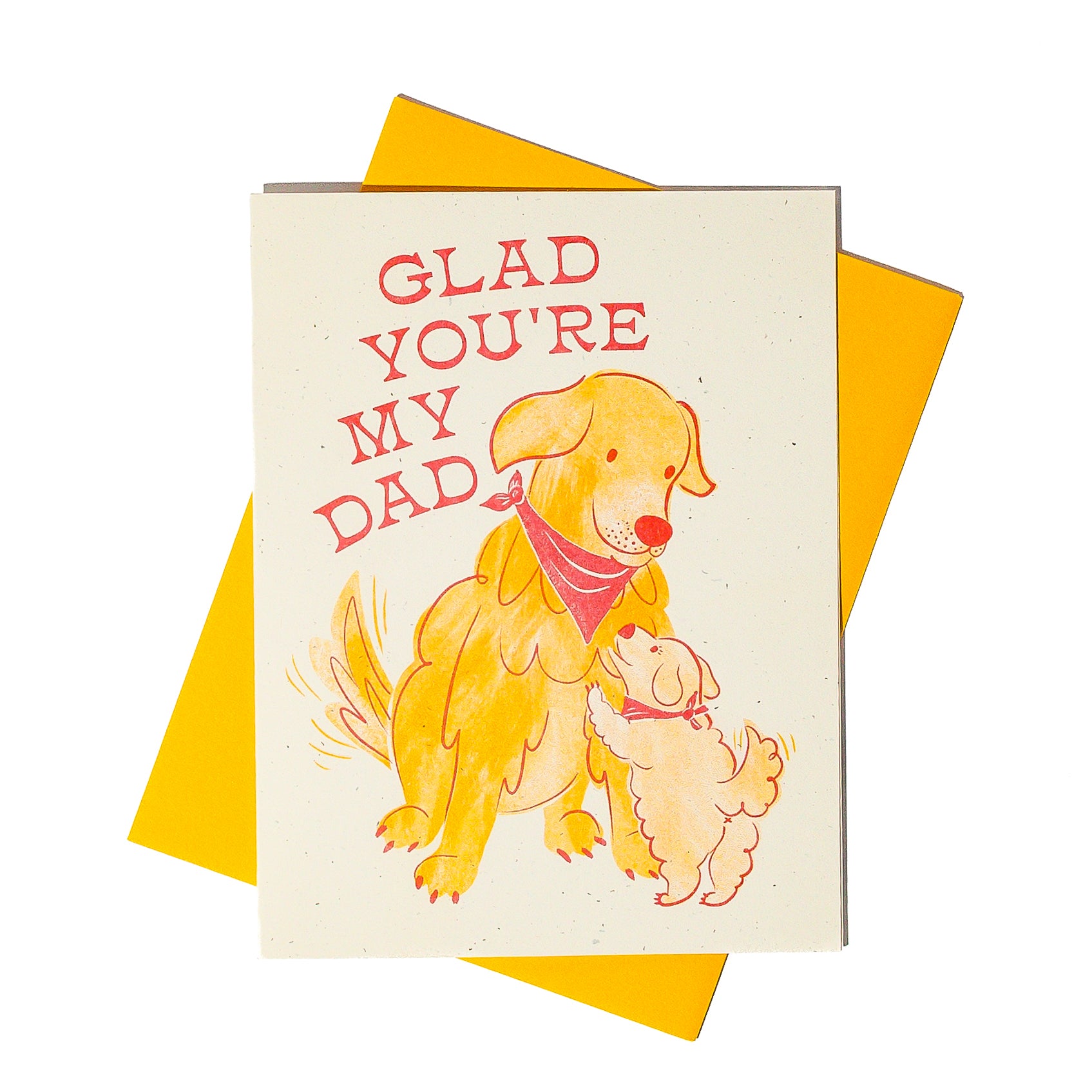 Glad You're My Dad - Risograph Greeting Card
