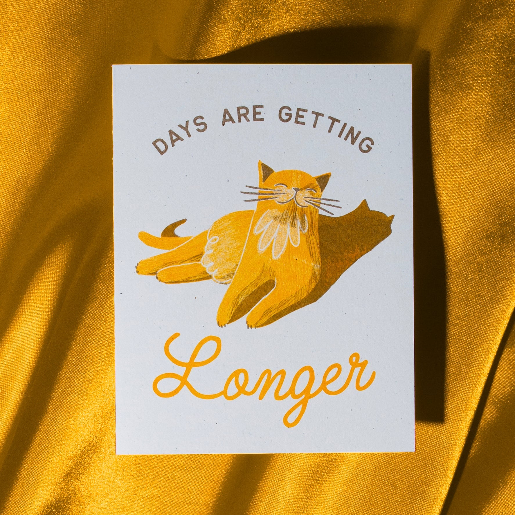 Days Are Getting Longer - Risograph Card