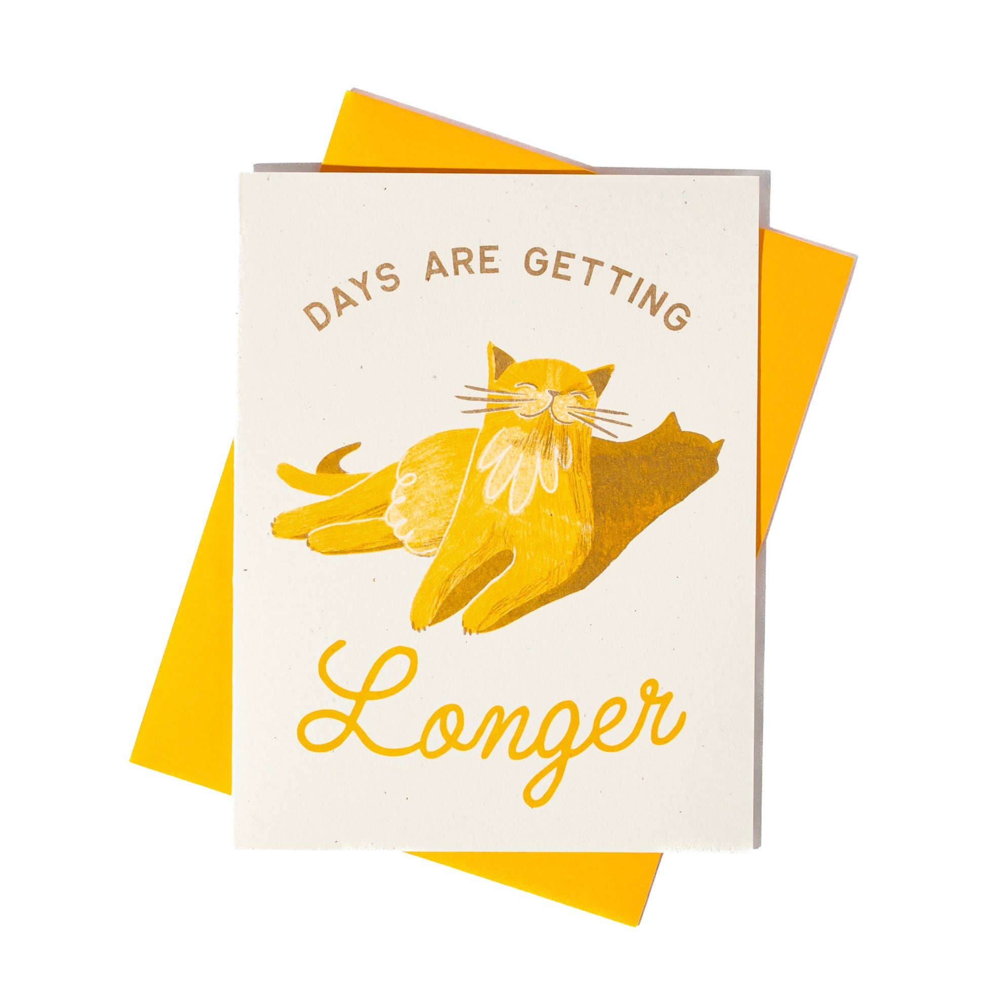 Days Are Getting Longer - Risograph Card