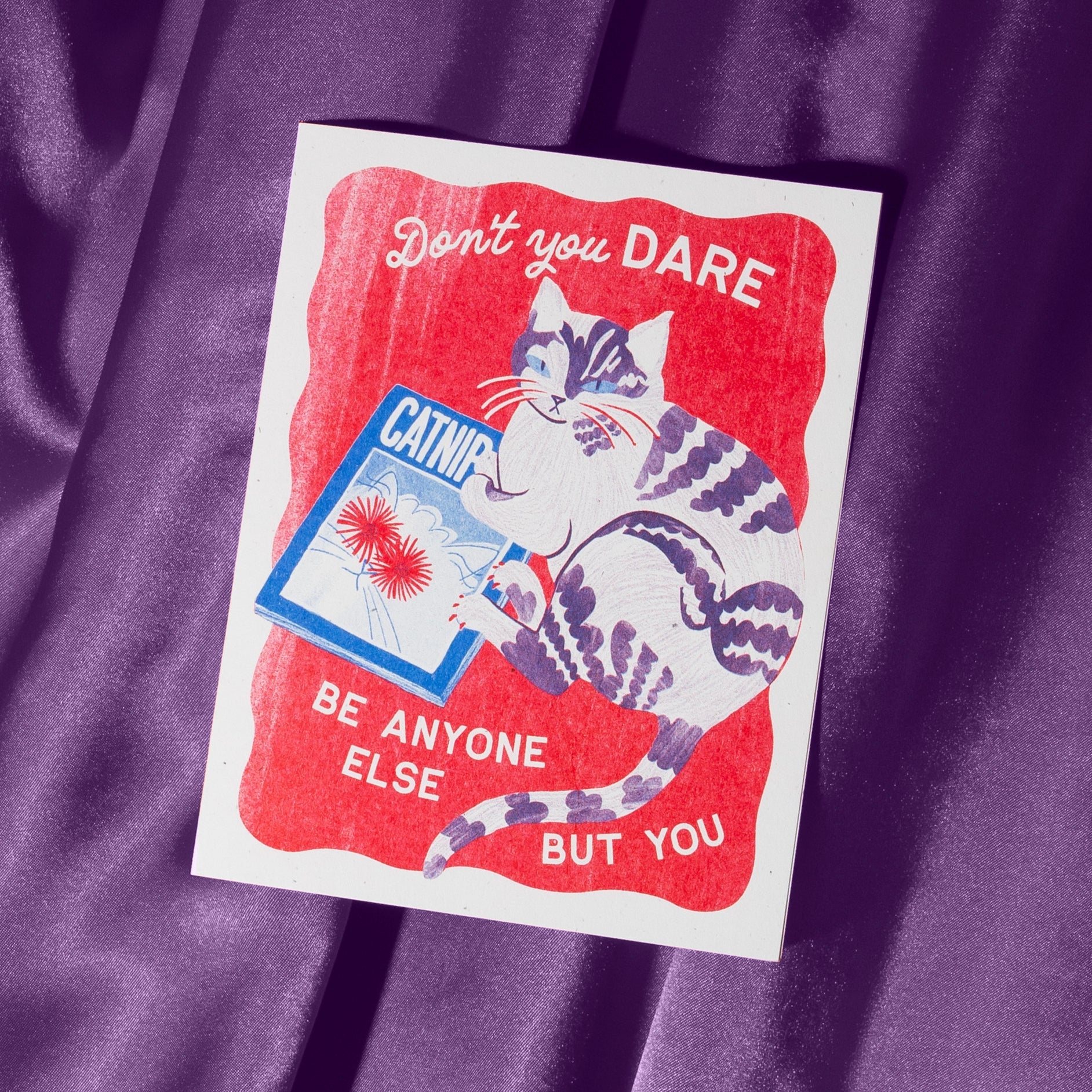 Don't You Dare - Risograph Card