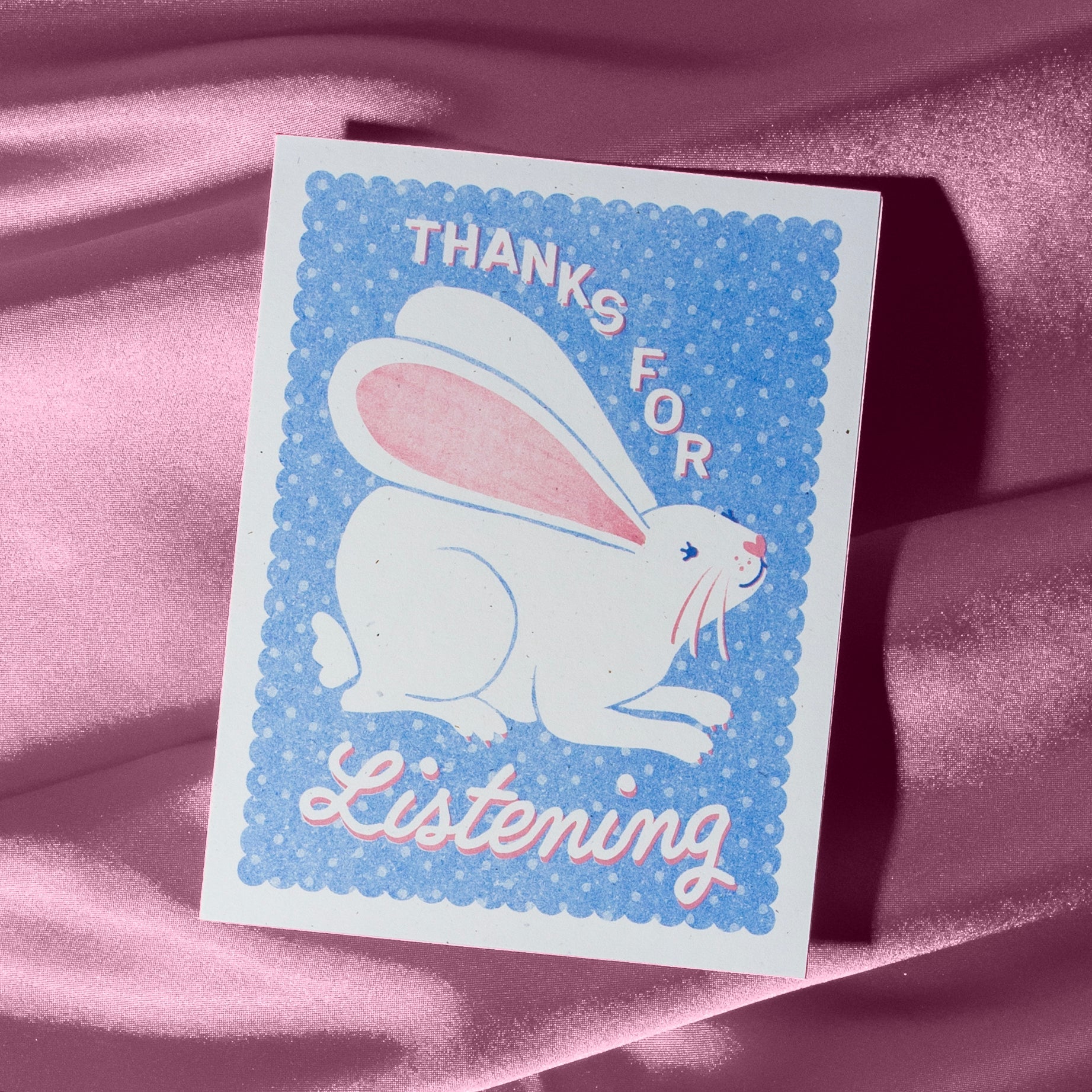 Thanks for Listening - Risograph Card