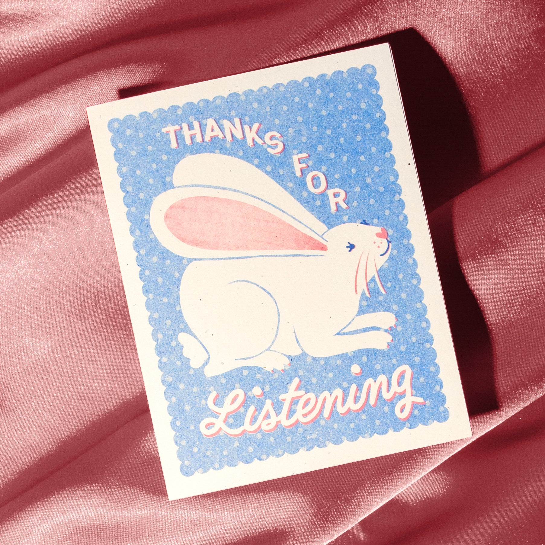 Thanks for Listening - Risograph Card