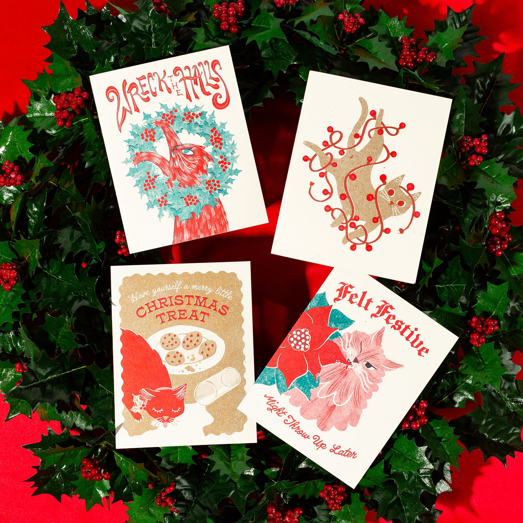 Christmas Treat - Risograph Card