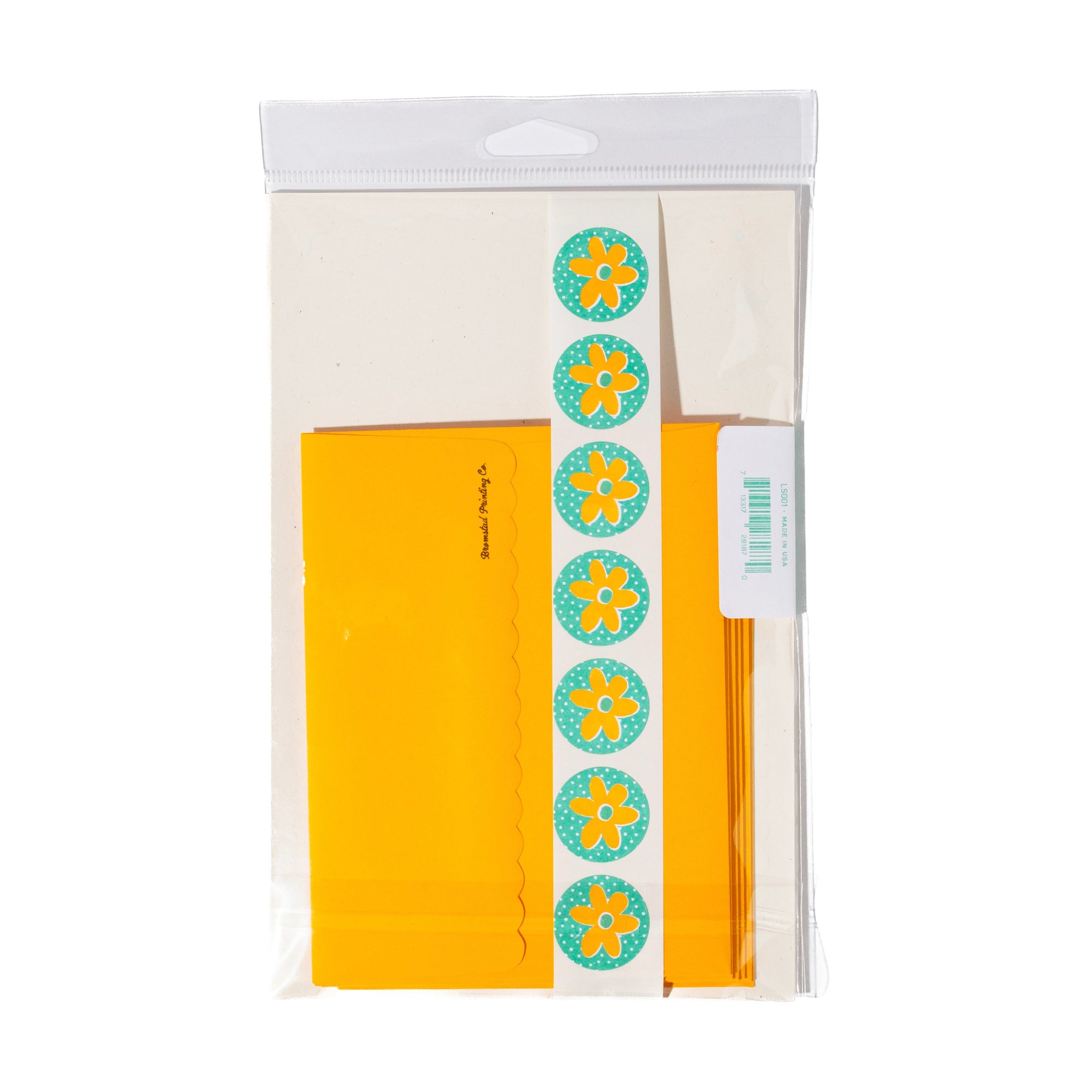 Yellow Flower Letter Writing Set