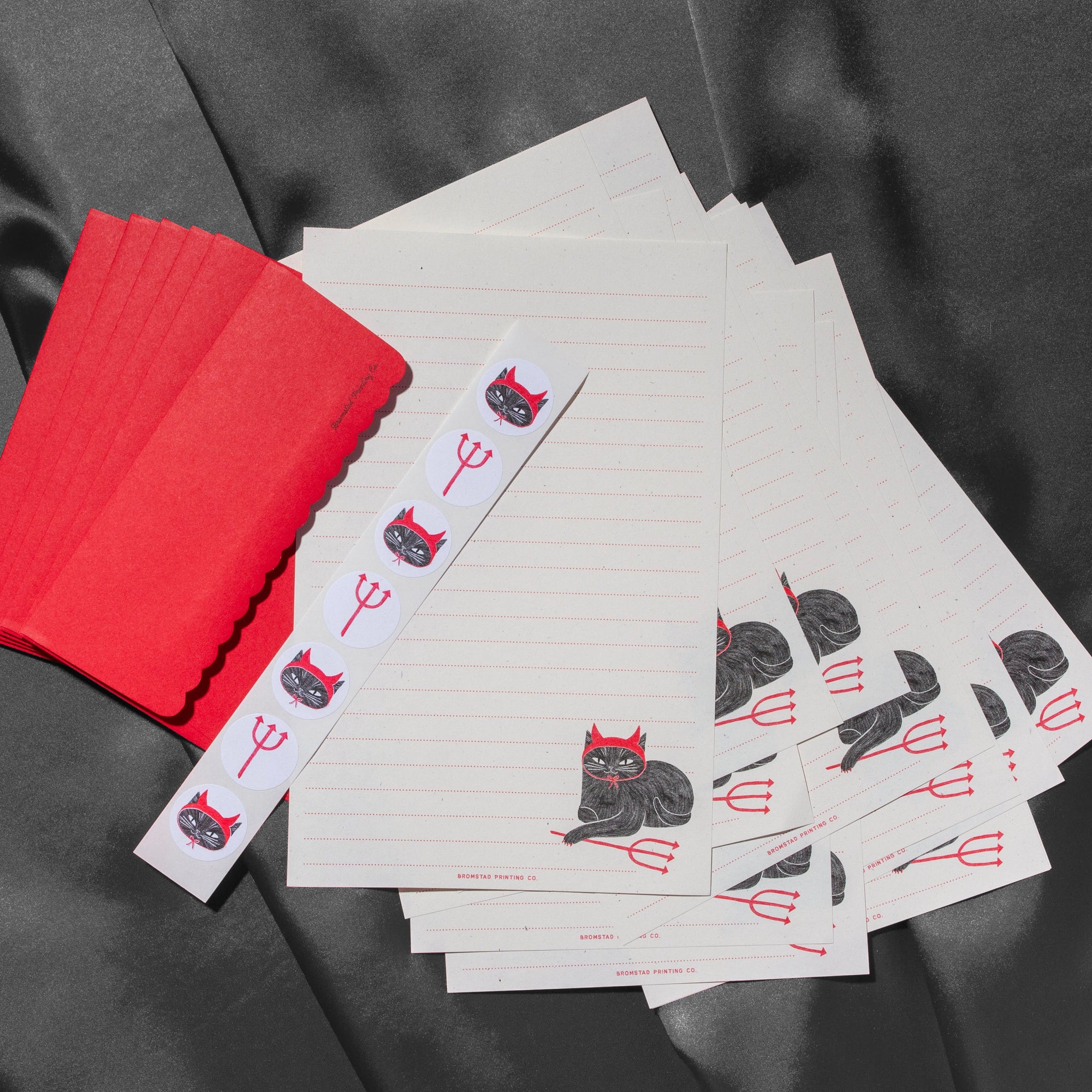 Devil Cat Letter Writing Set