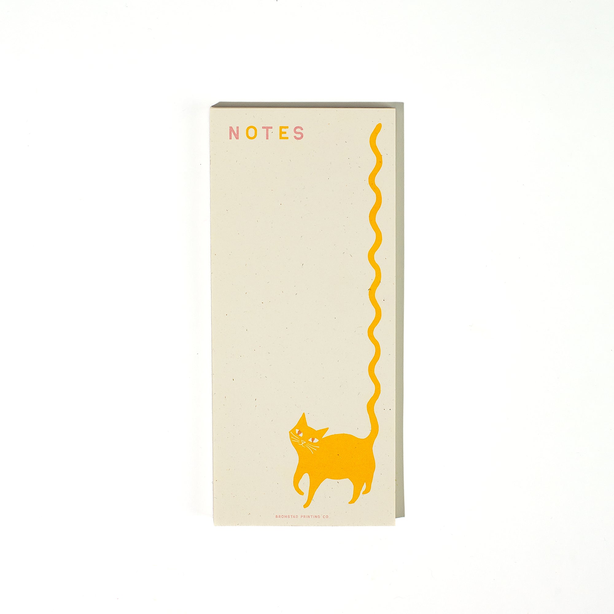 Squiggle Tail Cat - Risograph Notepad