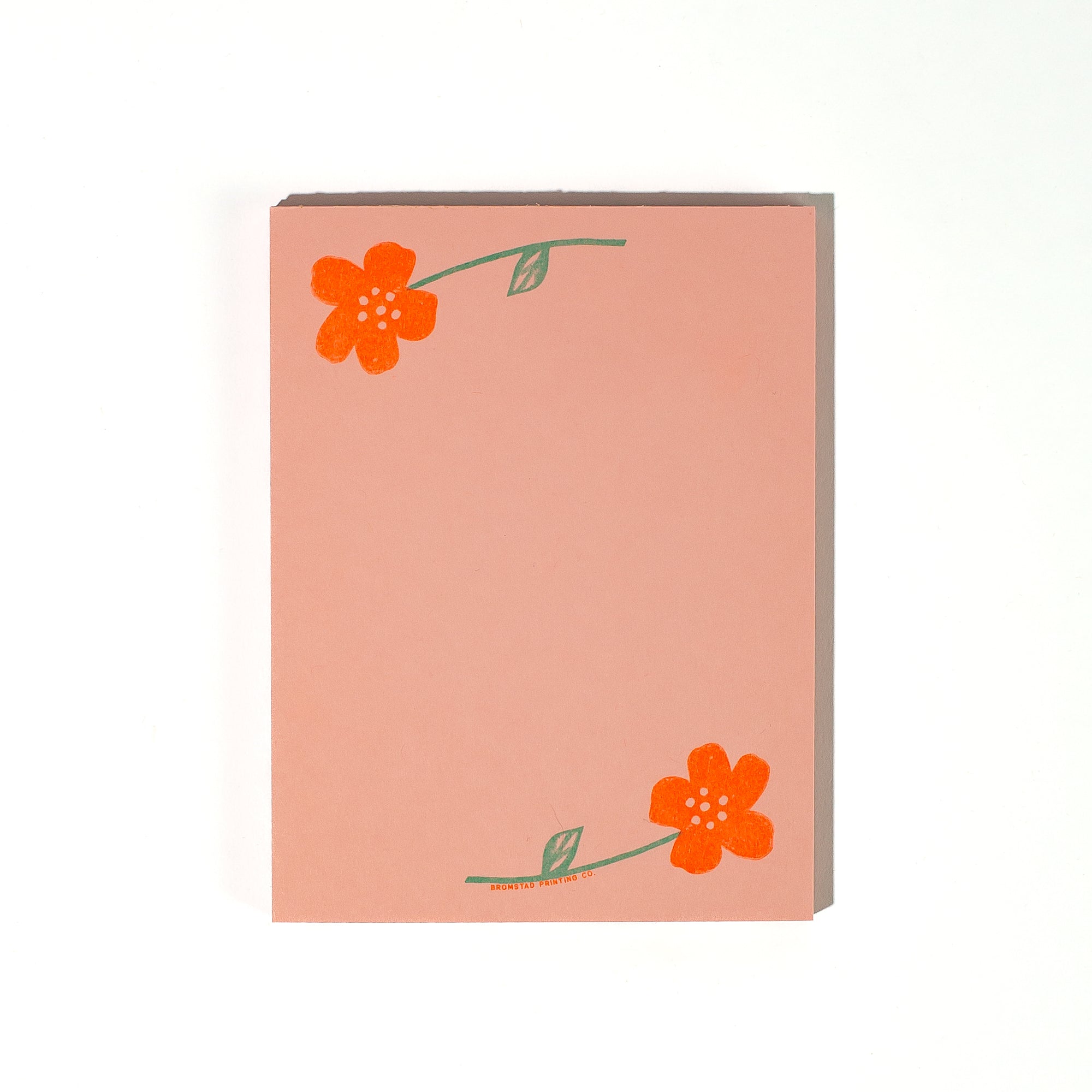 Flower Pair - Risograph A2 Notepad