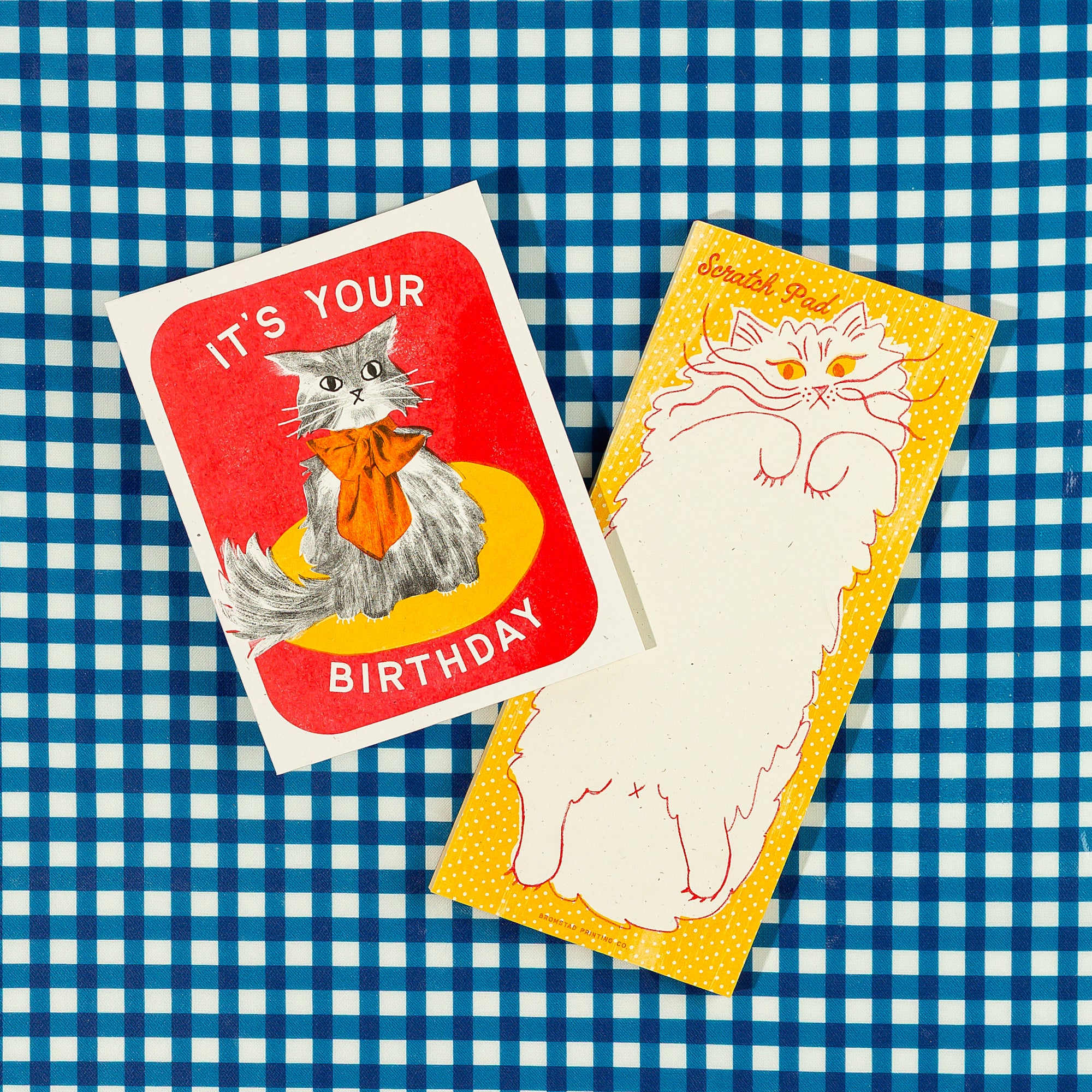 Scratch Pad Cat - Risograph Notepad