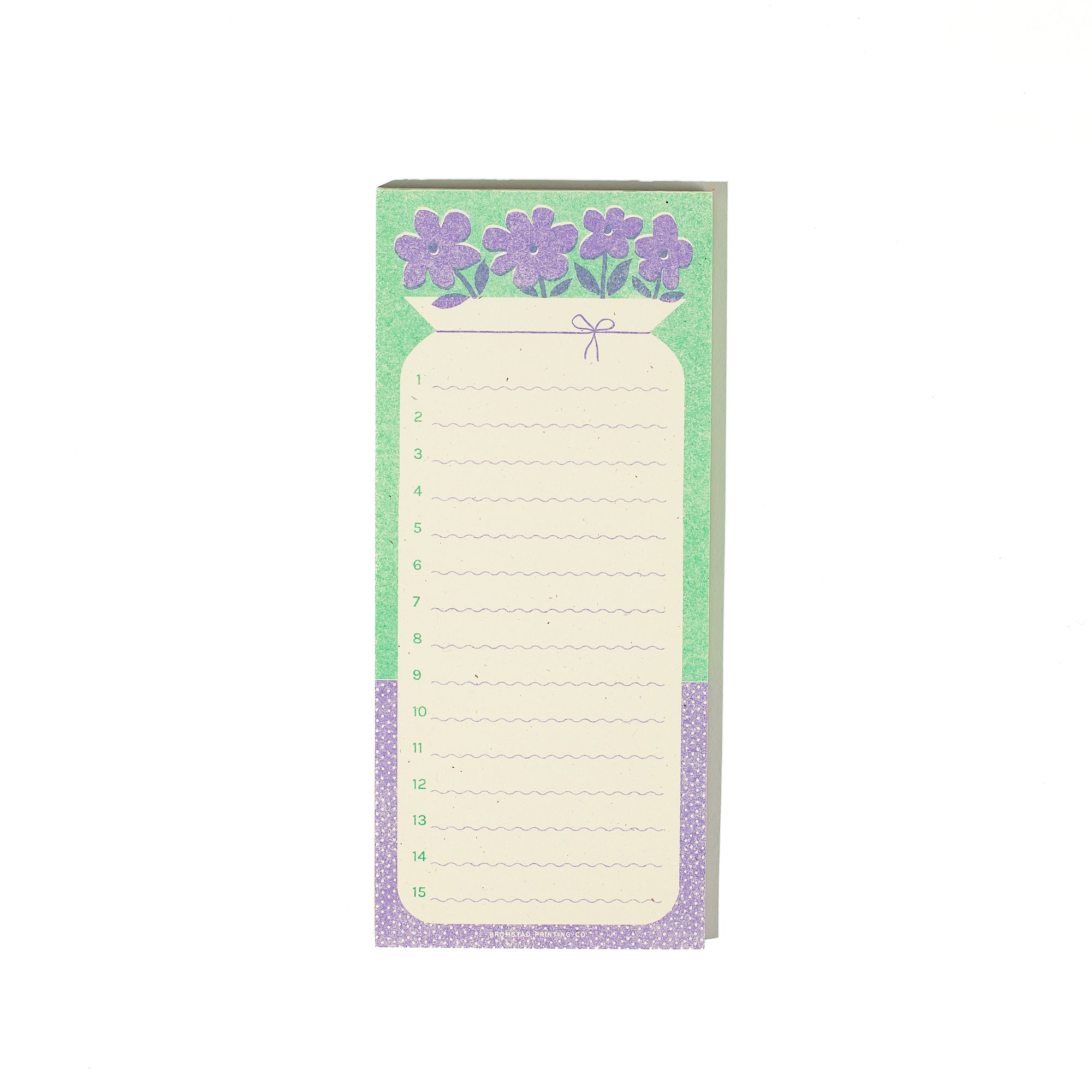Vase of Flowers - Risograph Notepad