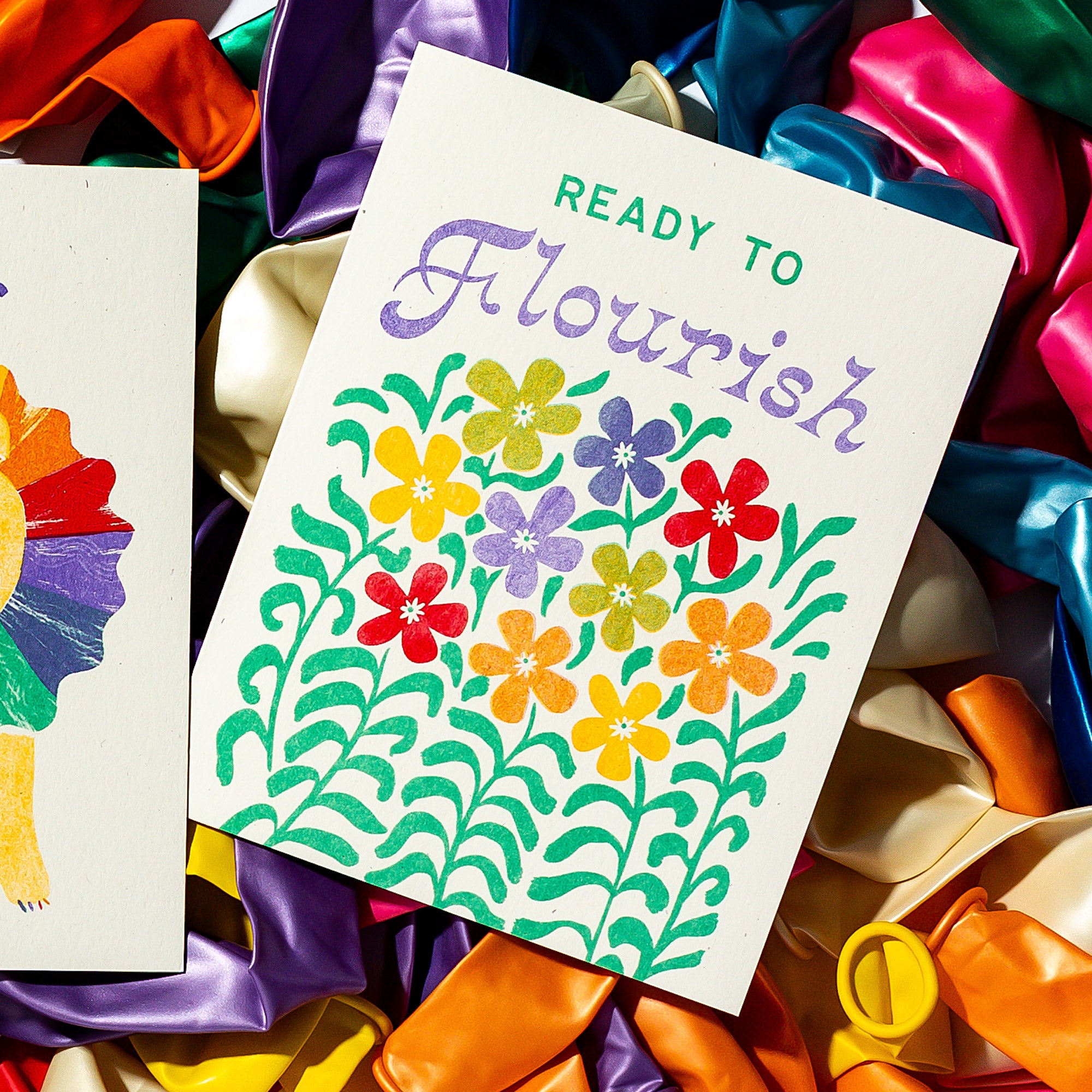 Ready to Flourish - Risograph Greeting Card