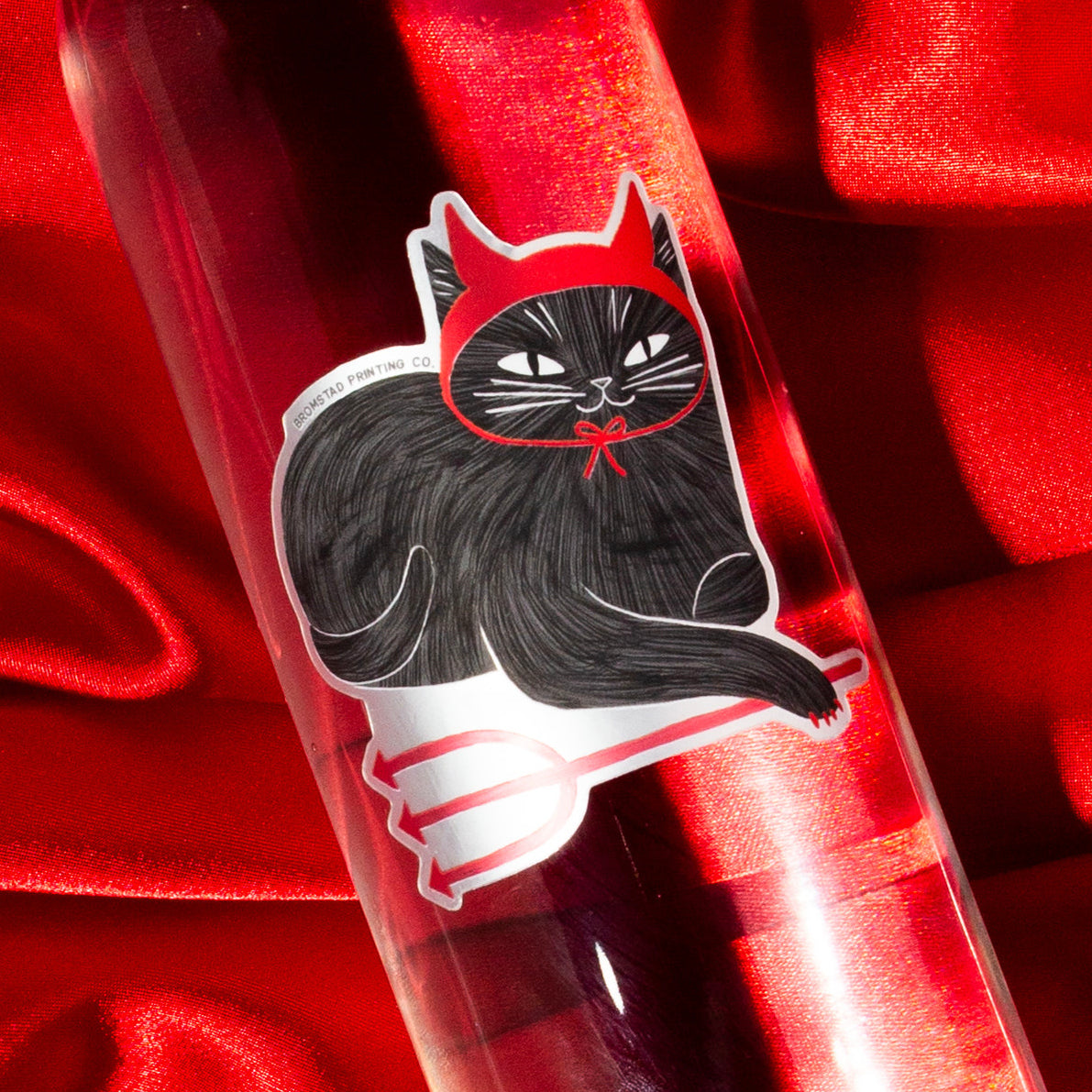 Devil Cat - Mirror Sticker