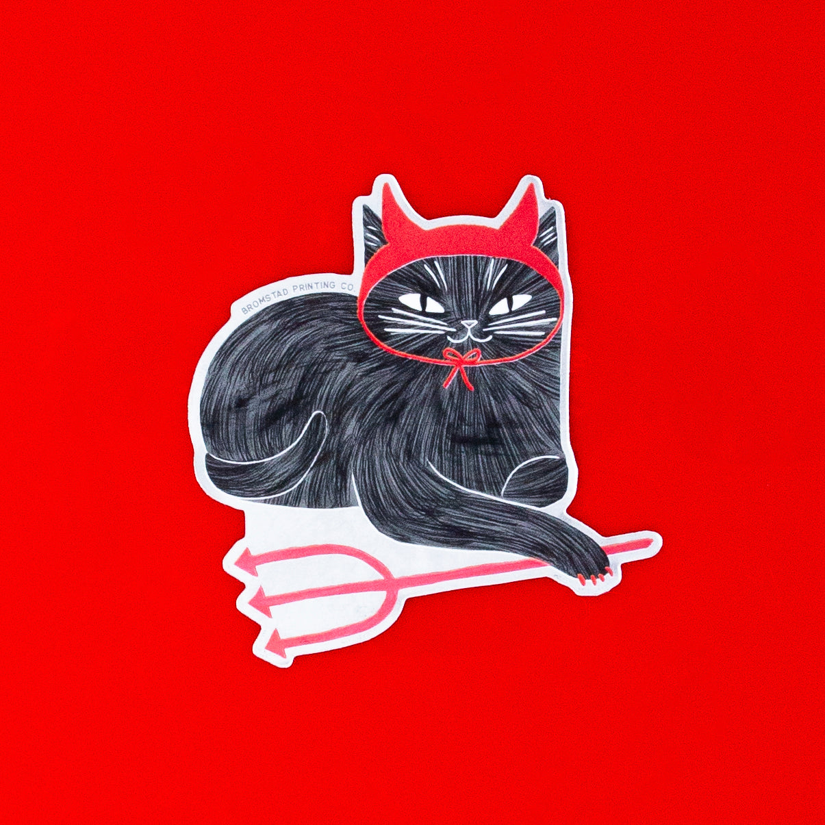 Devil Cat - Mirror Sticker