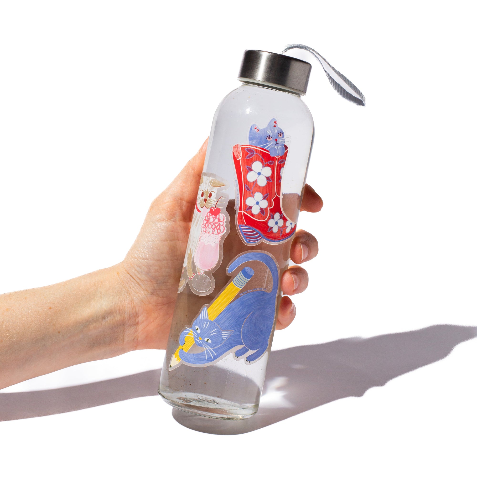 Milkshake Cat - Clear Sticker